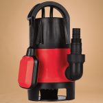 Elektromos búvárszivattyú, Strend Pro Garden MW750 piros/fekete, 750 W, 10 m kábel, maximális emelőmagasság: 8 m, 208 l/perc, IPX8, tiszta vízhez és szennyvízhez, úszókapcsolós