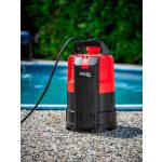Elektromos búvárszivattyú, Strend Pro Garden MI550CW, piros/fekete, 550 W, 10 m kábel, maximális emelőmagasság: 8,5 m, 167 l/perc, IPX8, tiszta vízhez, úszókapcsolós