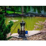 Elektromos búvárszivattyú, Strend Pro Garden SCV750, fekete/ezüst, 750 W, 6 m kábel, maximális emelőmagasság: 10 m, 300 l/perc, IPX8, szennyvízhez