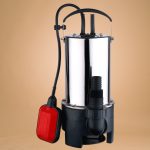 Elektromos búvárszivattyú, Strend Pro Garden MV1100, ezüst/fekete, 1000 W, 10 m kábel, maximális emelőmagasság: 8,5 m, 233 l/perc, szennyvízhez, úszókapcsolós