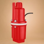 Elektromos búvárszivattyú, Strend Pro Garden MVM70JYE, piros, 600 W, 20 m kábel, maximális emelőmagasság: 70 m, 23,3 l/perc, tiszta és klórozott vízhez, vibrációs