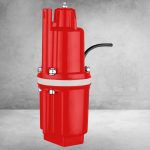 Elektromos búvárszivattyú, Strend Pro Garden MVM70JYE, piros, 600 W, 20 m kábel, maximális emelőmagasság: 70 m, 23,3 l/perc, tiszta és klórozott vízhez, vibrációs