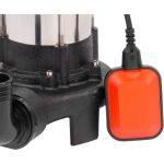 Elektromos búvárszivattyú, Strend Pro SCV1100, fekete/ezüst, 1100 W, 8 m kábel, maximális emelőmagasság: 10 m, 375 l/perc, IPX8, szennyvízhez, úszókapcsolós, késes