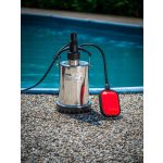 Elektromos búvárszivattyú, Strend Pro MQ 400 INOX, ezüst, 400 W, 10 m kábel, maximális emelőmagasság: 6,5 m, 117 l/perc, tiszta vízhez, úszókapcsolós