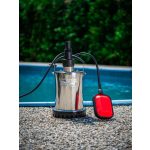 Elektromos búvárszivattyú, Strend Pro MQ 400 INOX, ezüst, 400 W, 10 m kábel, maximális emelőmagasság: 6,5 m, 117 l/perc, tiszta vízhez, úszókapcsolós