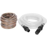 Elektromos kerti szivattyú, Strend Pro Garden MJP1000, szürke/fekete, 1000 W, 1,2 m kábel, maximális emelőmagasság: 44 m, 57 l/perc, tiszta és klóros vízhez, komplett készlet tömlőkkel és fúvókával