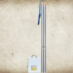 Elektromos búvárszivattyú, Strend Pro Garden SD47/17, ezüst, 1100 W, kúthoz, 20 m kábel, maximális emelőmagasság: 126 m, 3300 l/perc, IP68, tiszta vízhez