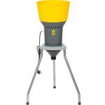 Gabonadaráló, Strend Pro Garden, szürke, 13,7 l, 1300 W, elektromos, 5 db cserélhető szita: 2, 3, 4, 6, 8 mm, túlmelegedés elleni védelem, akár 400 kg/óra