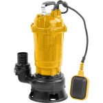 Elektromos búvárszivattyú, Strend Pro WQXD750 JYE, 750 W, 8 m kábel, maximális emelőmagasság: 16 m, 267 l/perc, IPX8, szennyvízhez, késes