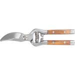 Metszőolló, Strend Pro Garden P1013, piros, 200 mm, acél test, fa fogantyú, acél penge, maximum 20 mm átmérő