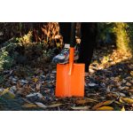 Ásó, Strend Pro Garden, 120 cm, egyenes fej, narancssárga, acél fej, acél nyél, D markolat, hegesztett fej-nyél kapcsolat