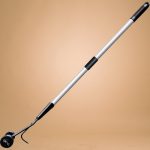 Kerti gyomeltávolító, Aquacraft 380910, ezüst, alumínium nyél, acél kés, műanyag görgők, padlólap és járdalap fugaközökhöz