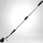 Kerti gyomeltávolító, Aquacraft 380910, ezüst, alumínium nyél, acél kés, műanyag görgők, padlólap és járdalap fugaközökhöz