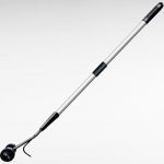 Kerti gyomeltávolító, Aquacraft 380910, ezüst, alumínium nyél, acél kés, műanyag görgők, padlólap és járdalap fugaközökhöz