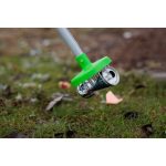 Kézi szemétszedő, Strend Pro Premium, ezüst, 100 cm, alumínium nyél, acél tüskék, hajlás nélkül használható, kerti és közterületi szemétszedéshez