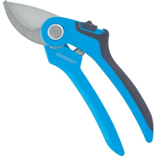 Metszőolló, Aquacraft 340070, kék, műanyag test, acél penge, maximum 20 mm átmérő
