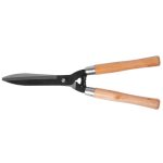 Sövényvágó olló, Strend Pro Garden, fekete, 52 cm, fa nyél, acél penge