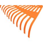 Lombseprű, gereblye, Strend Pro R144, zöld, 23 fogú, műanyag fej, fa nyél, 54 cm munkaszélesség, 125 cm nyél