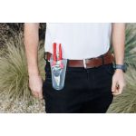 Metszőolló, Aquacraft 330520, piros, alumínium test, acél penge, maximum 25 mm átmérő, övtáskával