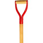 Ásó, Strend Pro Premium RedShark, 115 cm, egyenes fej, fekete, acél fej, fa nyél, D markolat, fogazott él, bordázott