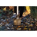 Ásó, Strend Pro Garden Gardex, hegyes fej, sötétszürke, kovácsolt acél fej, fa nyél, T markolat