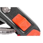 Metszőolló, Strend Pro Garden PS811, fekete/piros, 220 mm, acél penge, maximum 15 mm átmérő