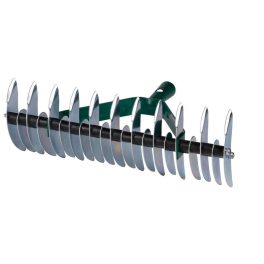   Kerti gereblyefej, Strend Pro Garden R1151, 11/21 fogú, acél, 23 × 36 cm, gyepszellőztető, mohaeltávolításhoz, univerzális nyélcsatlakozó, kétoldalas, nyél nélkül