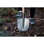 Ásó, Strend Pro Garden S506.WH, hegyes fej, szürke, acél fej, egyenes fa nyél