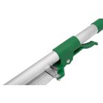 Lombseprű, gereblye, Strend Pro Garden, ezüst, 15 fogú, acél fej, alumínium nyél, 19-54 cm munkaszélesség, 78–158 cm nyél, állítható szélesség, teleszkópos nyél