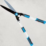 Sövényvágó olló, Aquacraft 370213, fehér/fekete, 72,3 cm, alumínium nyél, hullámos acél penge, teleszkópos