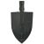 Ásófej, Strend Pro Garden, hegyes, 295 x 185 mm, fekete, kocsácsolt acél, hajlított, nyél nélkül