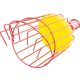 Gyümölcsszedő, Strend Pro Garden GT7011, piros, drótos, kosaras, 15 cm átmérő, fésűs kosár, szivaccsal, magas és alacsony gyümölcsfákhoz, nyél nélkül