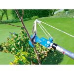 Ágvágó olló, Aquacraft 320070, kék/fehér, teleszkópos rúddal, fűrésszel, 180-300 cm, alumínium nyél, acél penge, köteles mechanika