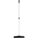 Kerti gereblye, Strend Pro Premium S891-AL, fekete/ezüst, 16 fogú, műanyag fej, alumínium nyél, 44,5 cm munkaszélesség, kétoldalas, simító éllel, teleszkópos nyél