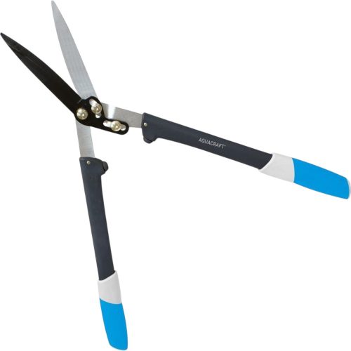 Sövényvágó olló, Aquacraft 370392, sötétszürke, 73,5 cm, üvegszálas nyél, acél penge, PowerPlus váltókar