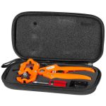 Oltófogó, Strend Pro Garden, narancssárga, acél penge, műanyag fej, 3 oltási módszer, tokban, 3 pengével, csavarkulccsal és csavarhúzóval