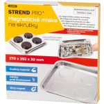 Mágneses csavartálca, Strend Pro, ezüst, 27 × 29,2 cm, rozsdamentes acél, 4 db gumiborítású mágnes, karcálló felület