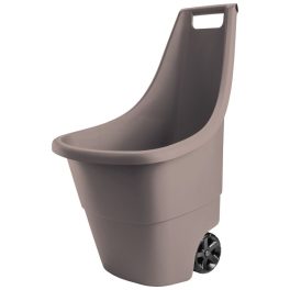   Kétkerekű kocsi, Keter Easy Go, 50 l, barna, 51 x 56 x 84 cm, műanyag, időjárásálló, ergonomikus fogantyú, könnyű