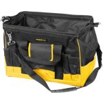 Szerszámos táska, Strend Pro TB-2013, 47 x 29,5 x 25 cm, fekete/sárga, textil, cipzáras, vállpánttal, szerszámokhoz