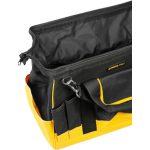 Szerszámos táska, Strend Pro TB-2013, 47 x 29,5 x 25 cm, fekete/sárga, textil, cipzáras, vállpánttal, szerszámokhoz