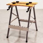 Munkaasztal, Strend Pro WB100, szürke, MDF, 100 kg teherbírás, összecsukható