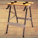 Munkaasztal, Strend Pro WB100, szürke, MDF, 100 kg teherbírás, összecsukható