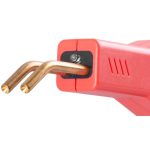 Elektromos műanyaghegesztő pisztoly, Strend Pro, piros, 43 W, 200 db kapoccsal, fogóval és letörő késsel, műanyag hordtáskában