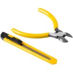 Elektromos műanyaghegesztő pisztoly, Strend Pro, piros, 43 W, 200 db kapoccsal, fogóval és letörő késsel, műanyag hordtáskában