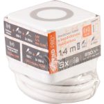 USB-s hosszabbítós elosztó, Strend Pro, 1,4 m, fehér, 3 aljzat, USB-C, 2 x USB-A 5 V, vezeték nélküli töltés, kocka