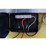 Hosszabbító védőburkolat, Strend Pro, fekete, biztonsági, IP54, beltéri és kültéri használatra, zárómechanizmussal, gumitömítéssel, gyerekbiztos