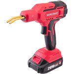 Akkumulátoros műanyaghegesztő pisztoly, Worcraft CPW-S20LiM ShareSYS, piros/fekete, 60 W, 400 db kapoccsal, fogóval és letörő késsel, 20 V 2 Ah Li-Ion, műanyag hordtáskában, akkumulátorral és töltővel