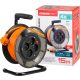 Kábeldob, Strend Pro DG-FB04, 15 m, narancssárga, 4 aljzat, 230 V, 1,5 mm2, maximum 3000 W