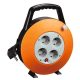 Kábeldob, Strend Pro CR040, 7,5 m, narancssárga, 4 aljzat, 230 V, maximum 3000 W