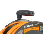 Kábeldob, Strend Pro DG-FB04, 50 m, narancssárga, 4 aljzat, 230 V, 1,5 mm2, maximum 3680 W